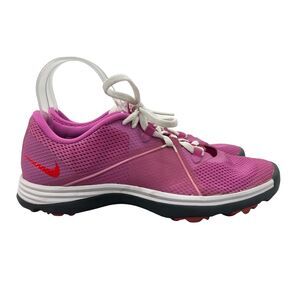 Nike Spikeless Golf Shoe Womens 7 Pink Summer Lite II Lightweight Mesh 628539